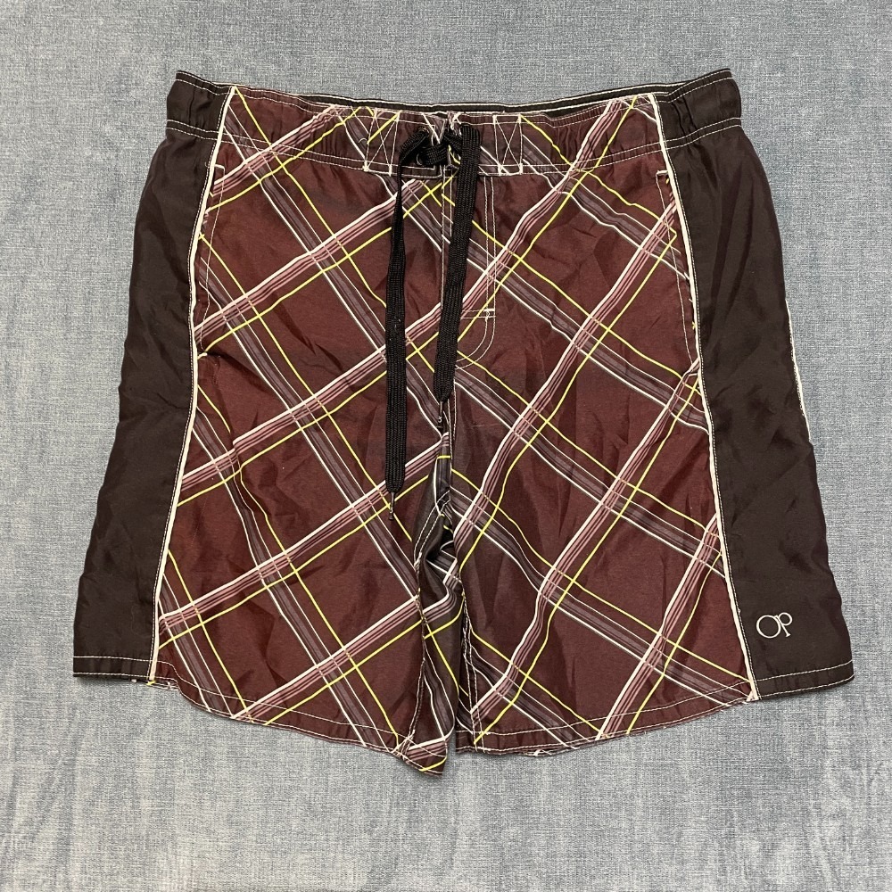 Ocean Pacific Swim Shorts Mens Medium 32-34 Multicolor Mesh Lined Drawstring